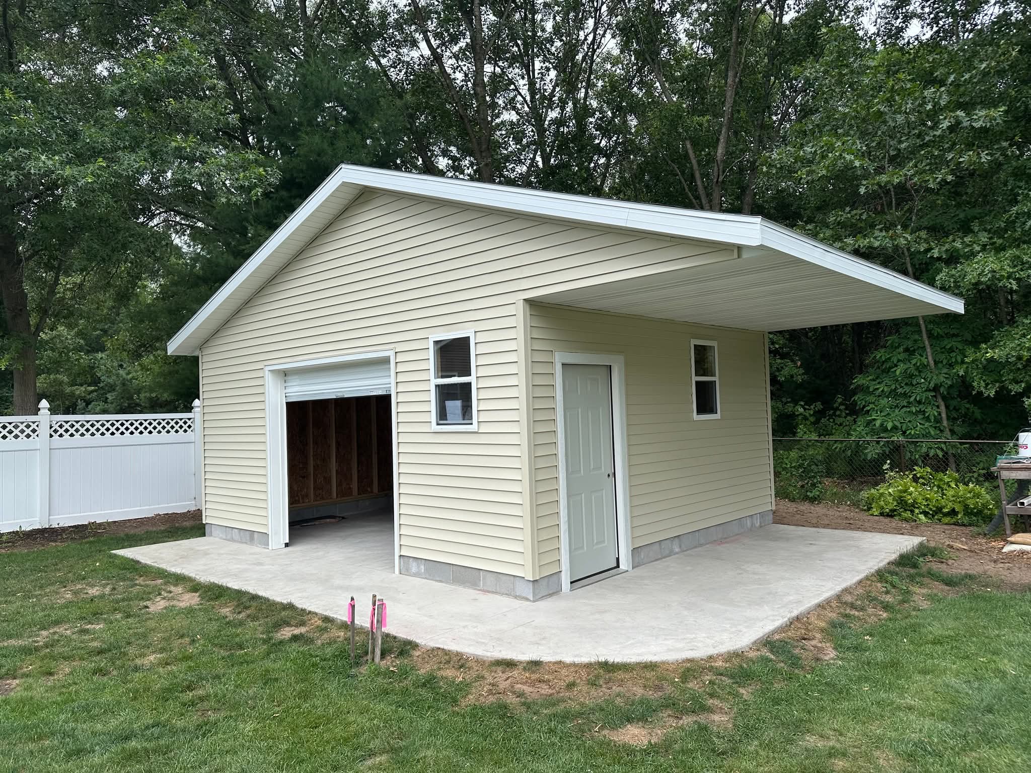 Garage Build with lean to in Norton Shores, MI
